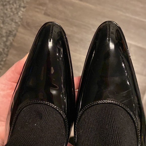 Dolce & Gabanna high heel black patent leather pumps amd socks - Picture 7 of 13